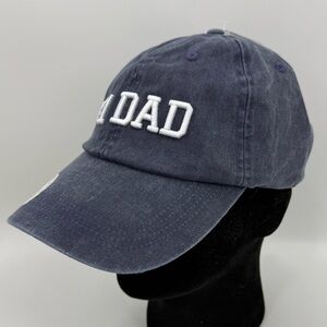 Tommy Bahama “#1 DAD” Embroidered Adjustable Baseball Cap Washed Blue NWT OSFA
